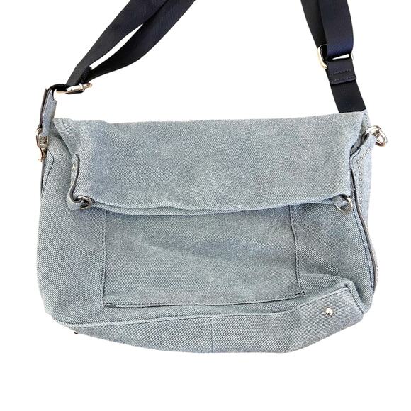 Aimee Kestenberg Denim Flap Slouchy Crossbody - Picture 6 of 8